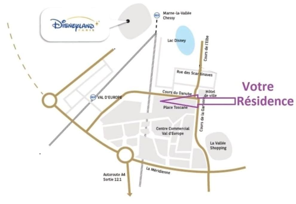 Superbe Appartement A 5 Minutes De Bus De Disneyland Серрі Екстер'єр фото